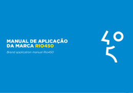 MANUAL DE APLICAÇÃO DA MARCA RIO450