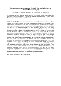 Numerical modeling as support to the study of precipitation over the