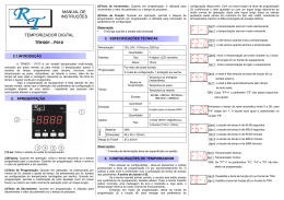 manual de instruções temporizador digital trh001 - p010