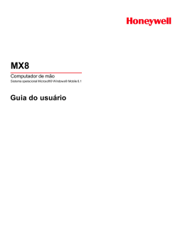 MX8 for Windows Mobile Guia do usuário