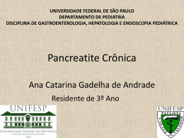 Pancreatite Crônica - The Eletronic Journal of Pediatric