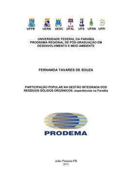 fernanda tavares de souza - UFPB - Universidade Federal da Paraíba