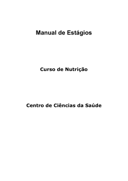 Manual de Estágios - Universidade Católica de Santos