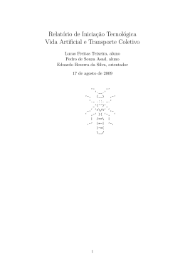 Relatório: Vida Artificial e Transporte Coletivo - PDF