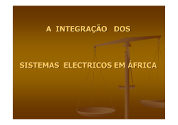 a integração dos sistemas electricos em áfrica - ESI