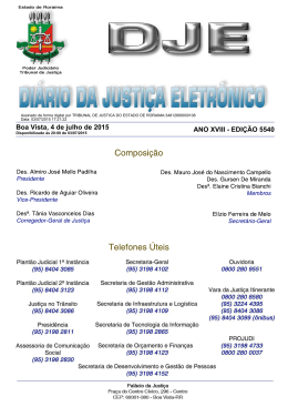 4 - Diário da Justiça Eletrônico - TJRR