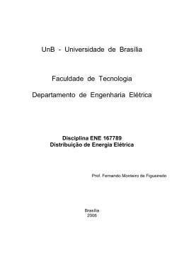 UnB - Universidade de Brasília Faculdade de Tecnologia