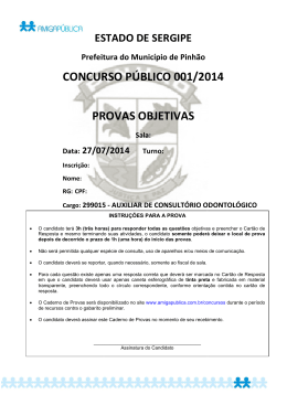 PR - 299015 - AUXILIAR DE CONSULTÓRIO ODONTOLÓGICO