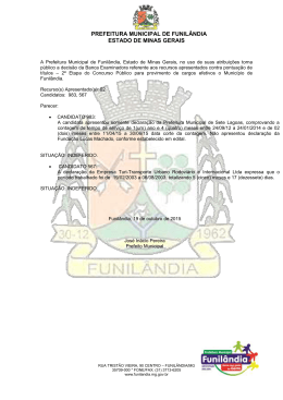 Confira aqui - Prefeitura de Funilândia