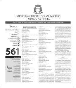 Edição 561 - Prefeitura Municipal de Taboão da Serra