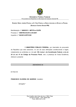 Ofício MPF/PRPE/AT nº 171 /2003 - Procuradoria da República no