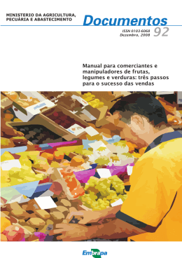 Manual para comerciantes e manipuladores de frutas