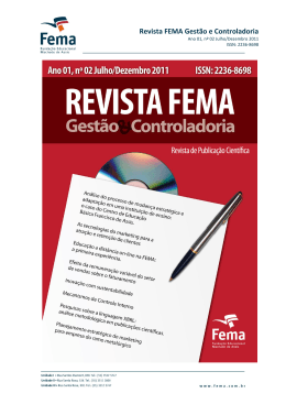 Revista FEMA Gestão e Controladoria