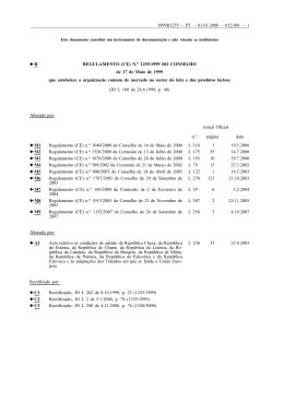 B REGULAMENTO (CE) No 1255/1999 DO CONSELHO