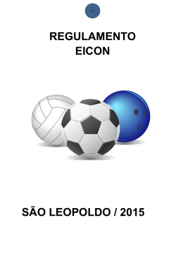 REGULAMENTO EICON SÃO LEOPOLDO / 2015