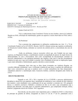 Revelia em PAD - Site Oficial da Prefeitura de Sant`Ana do Livramento