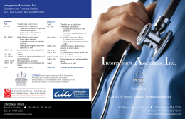 Clique aqui para ver o PDF - Interpreters Associates, Inc.