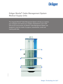 Dräger Movita® Cable Management System Medical Supply Units