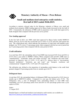 Monetary Authority of Macao – Press Release