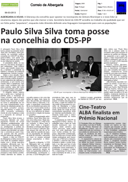 Paulo Silva Silva toma posse na concelhia do CDS-PP