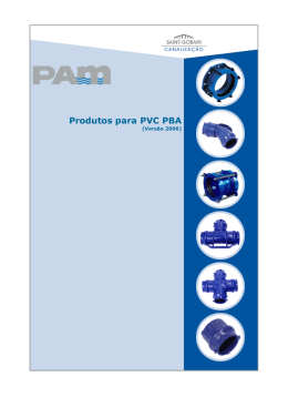 Catálogo Linha Produtos para PVC PBA