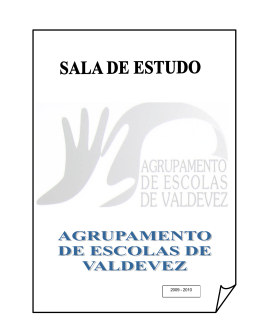 Memorando profissional - Agrupamento de Escolas de Valdevez