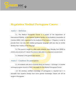 Regulation Medical Portuguese Course