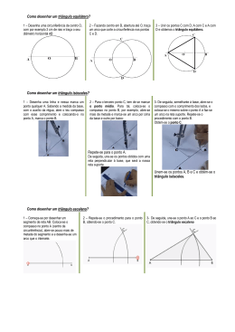 Como desenhar um triângulo equilátero? Como desenhar um