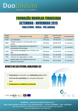 Oferta Formativa Setembro