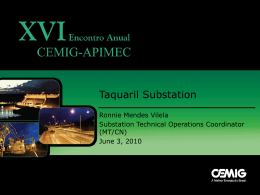 Apimec - Taquaril Substation