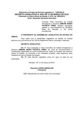 decreto legislativo n. 0423 de 31 de março de 2010.