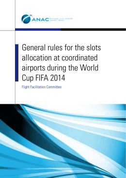 General rules for the slots allocation at coordinated airports