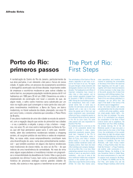 Porto do Rio: primeros passos The Port of Rio: First Steps