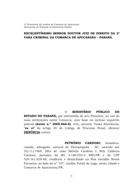 Acesse a íntegra - Ministério Público do Paraná