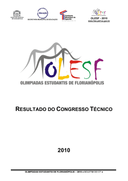 REGULAMENTO GERAL - Prefeitura Municipal de Florianópolis