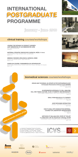 International Postgraduate Programme 2010 - Posters