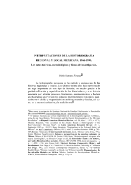 interpretaciones de la historiografía regional y local mexicana, 1968