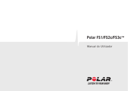 Polar FS1/FS2c/FS3c Manual do utilizador