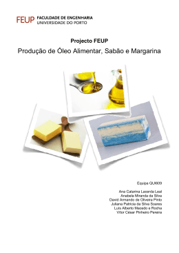 Produção de Óleo Alimentar, Sabão e Margarina