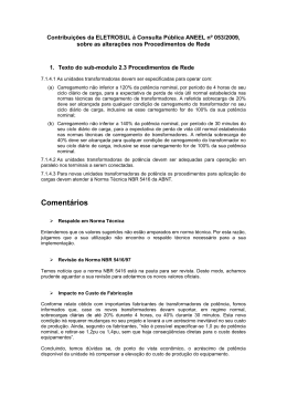 Carregamento Mximo TR conf IEC 60076-7/2005