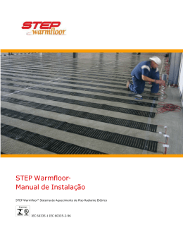 STEP Warmfloor® Manual de Instalação