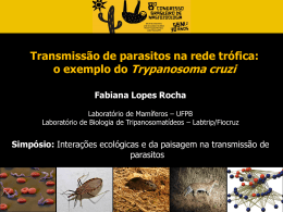 o exemplo do Trypanosoma cruzi