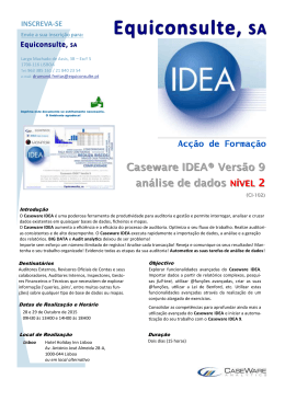 Caseware IDEA® Versão 9 análise de dados NÍVEL 2