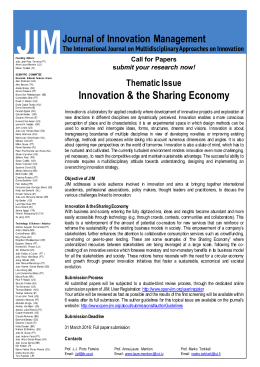 Innovation & the Sharing Economy