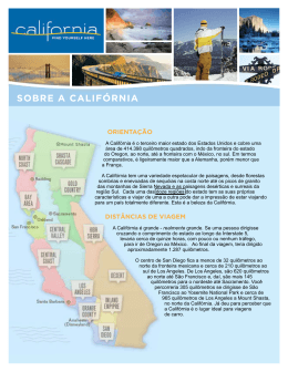 SOBRE A CALIFÓRNIA - California Tourism Industry