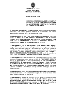 Resolução nº 10-2000 - Tribunal de Justiça do Estado de Alagoas