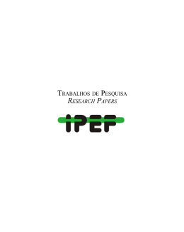 TRABALHOS DE PESQUISA RESEARCH PAPERS