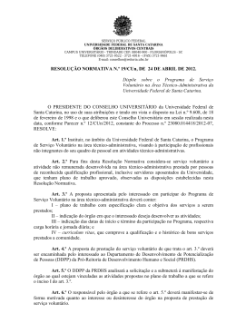 Resolução Normativa n.º 19 - Repositório Institucional da UFSC