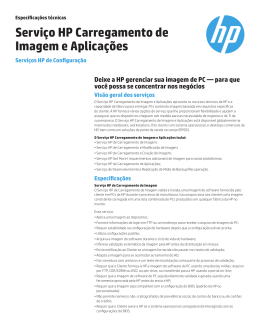 Serviço HP Carregamento de Imagem e Aplicações