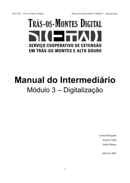 Manual do Intermediário – Módulo 3: Digitalização